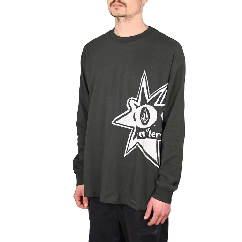 Volcom V Ent Stone Burst L/S T-Shirt - Stealth