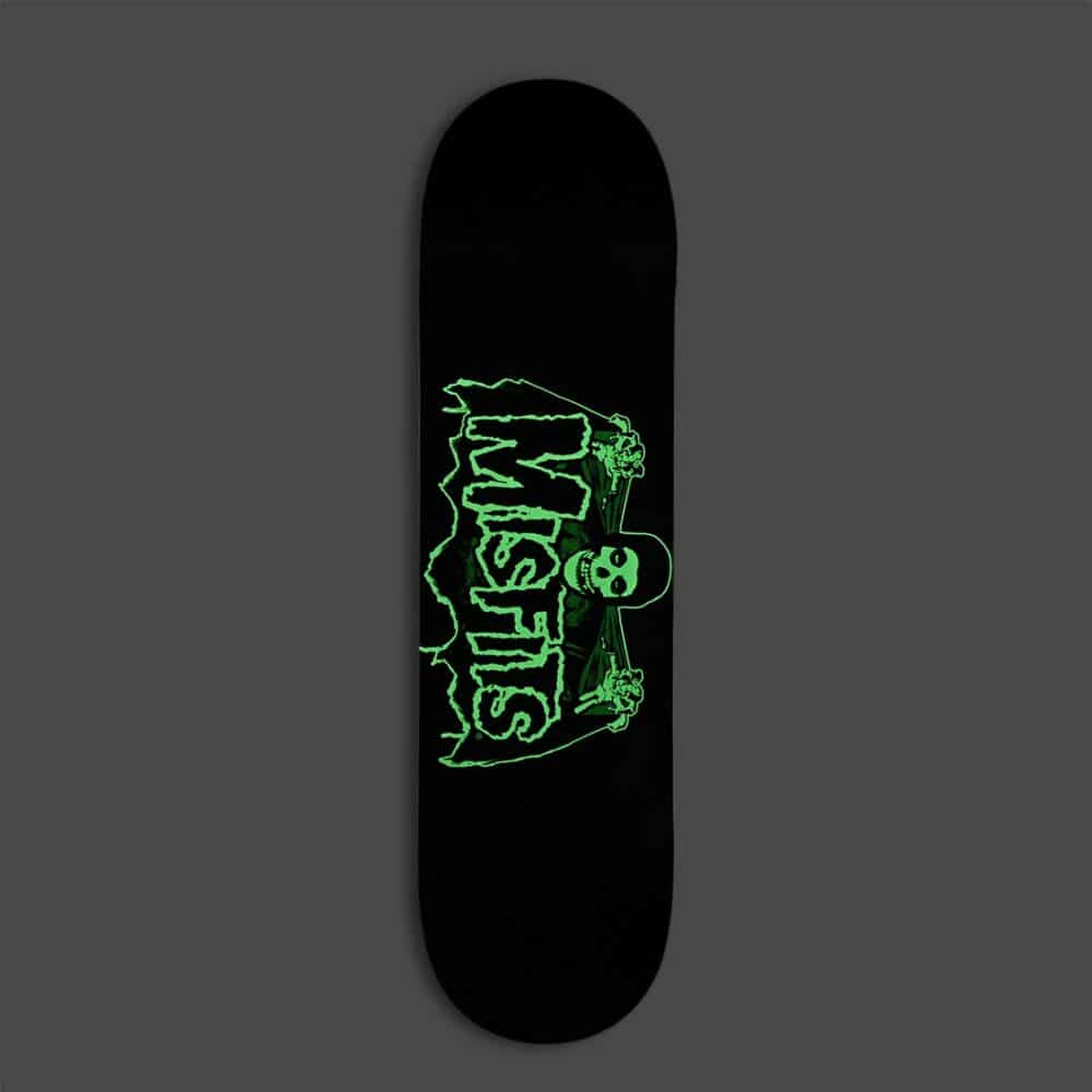 Zero x Misfits Bat Fiend GITD 8.25" Skateboard Deck