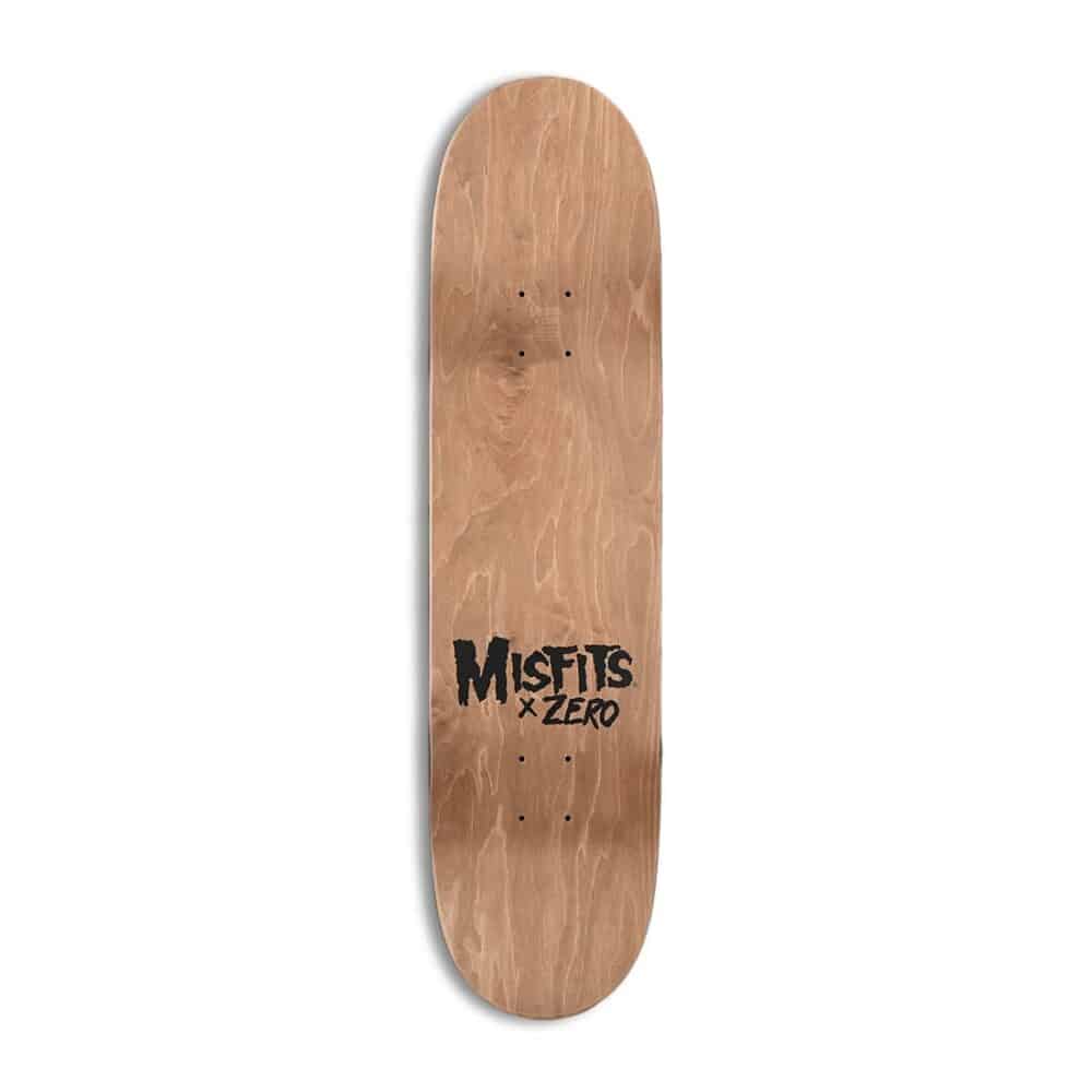 Zero x Misfits Fiend Skull GITD 8.25" Skateboard Deck