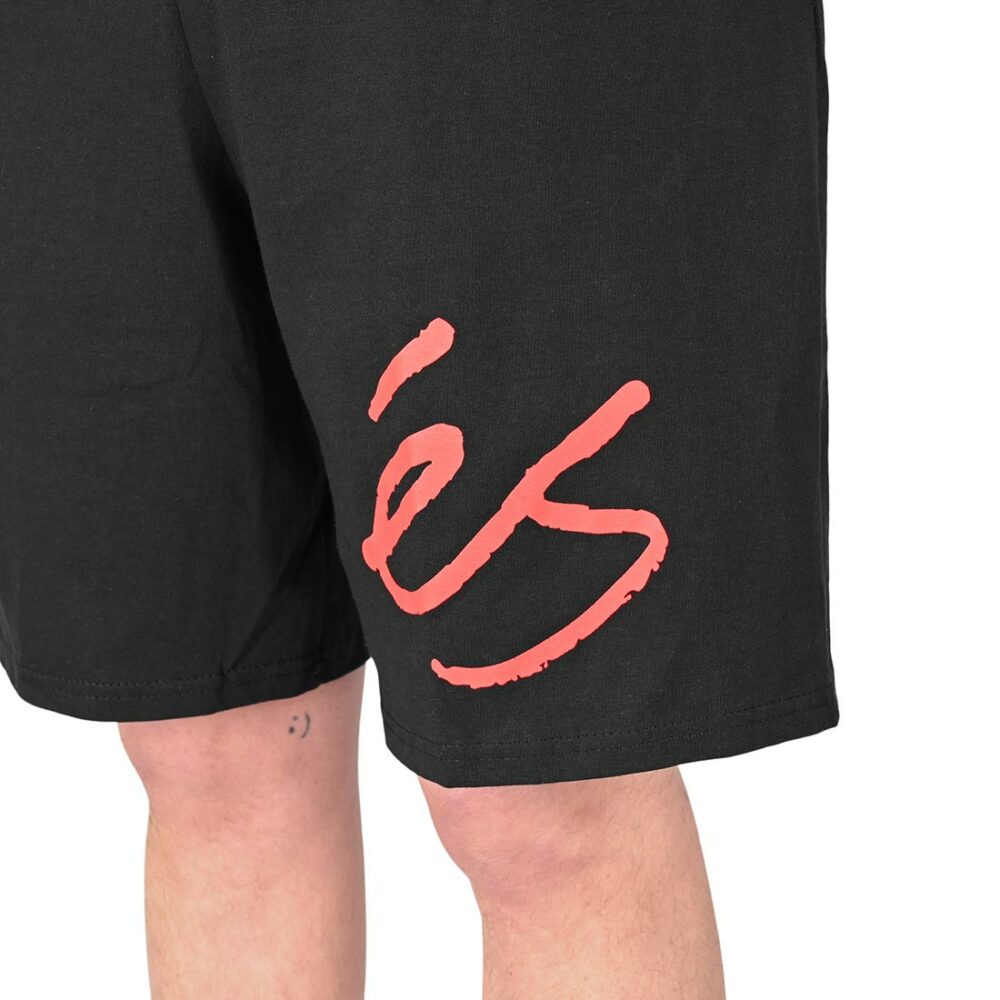 eS Big Script Sweat Shorts - Black