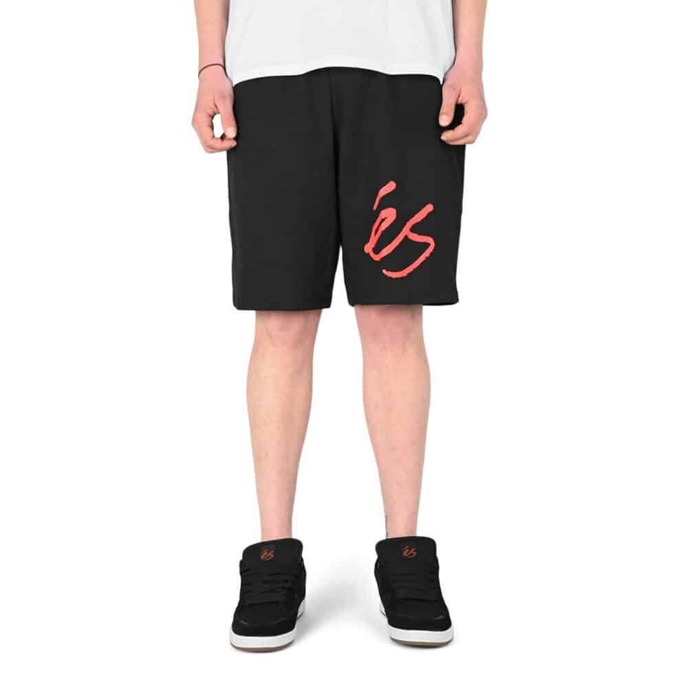 eS Big Script Sweat Shorts - Black