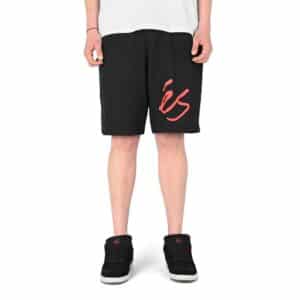 eS Big Script Sweat Shorts - Black