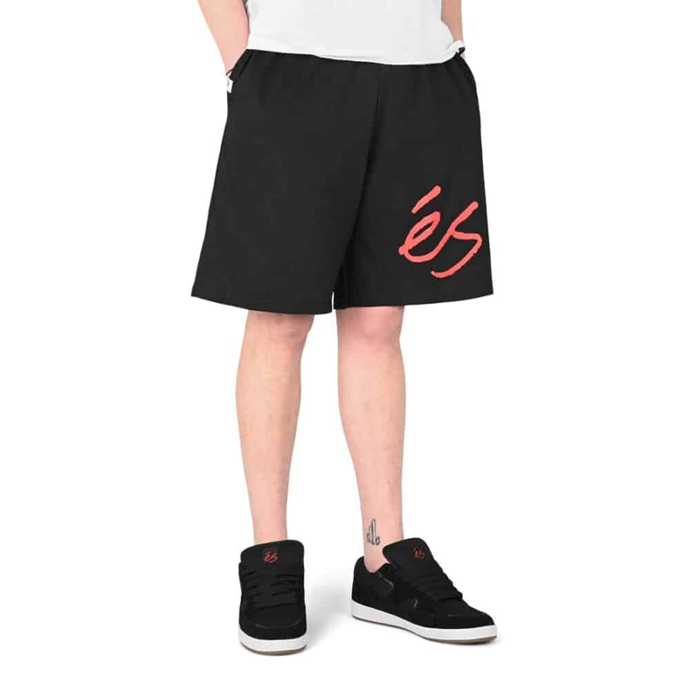 eS Big Script Sweat Shorts - Black