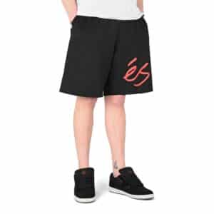 eS Big Script Sweat Shorts - Black