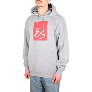 eS Main Block Pullover Hoodie - Grey Heather