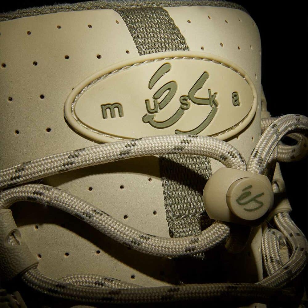 eS Muska Skate Shoes - Tan/Green