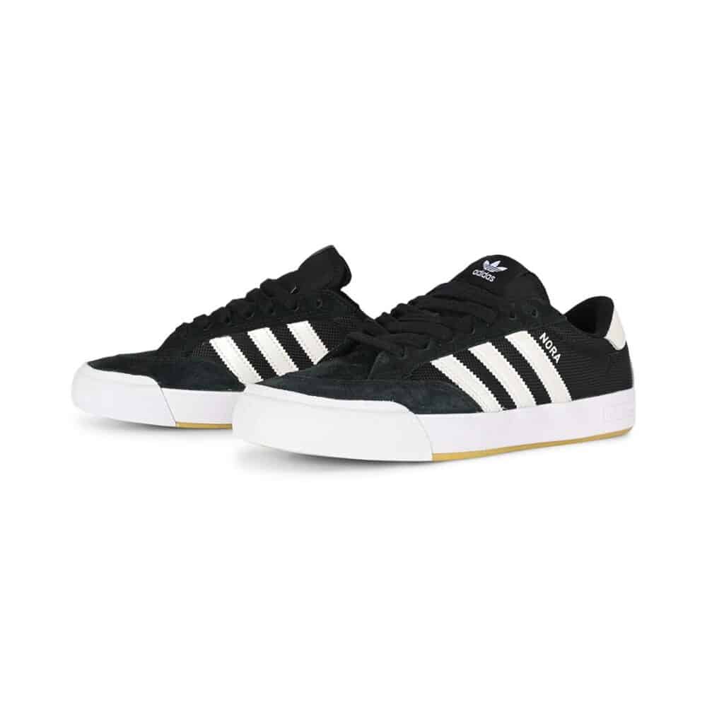 Adidas Nora Skate Shoes - Core Black/Zero Metallic/Spark