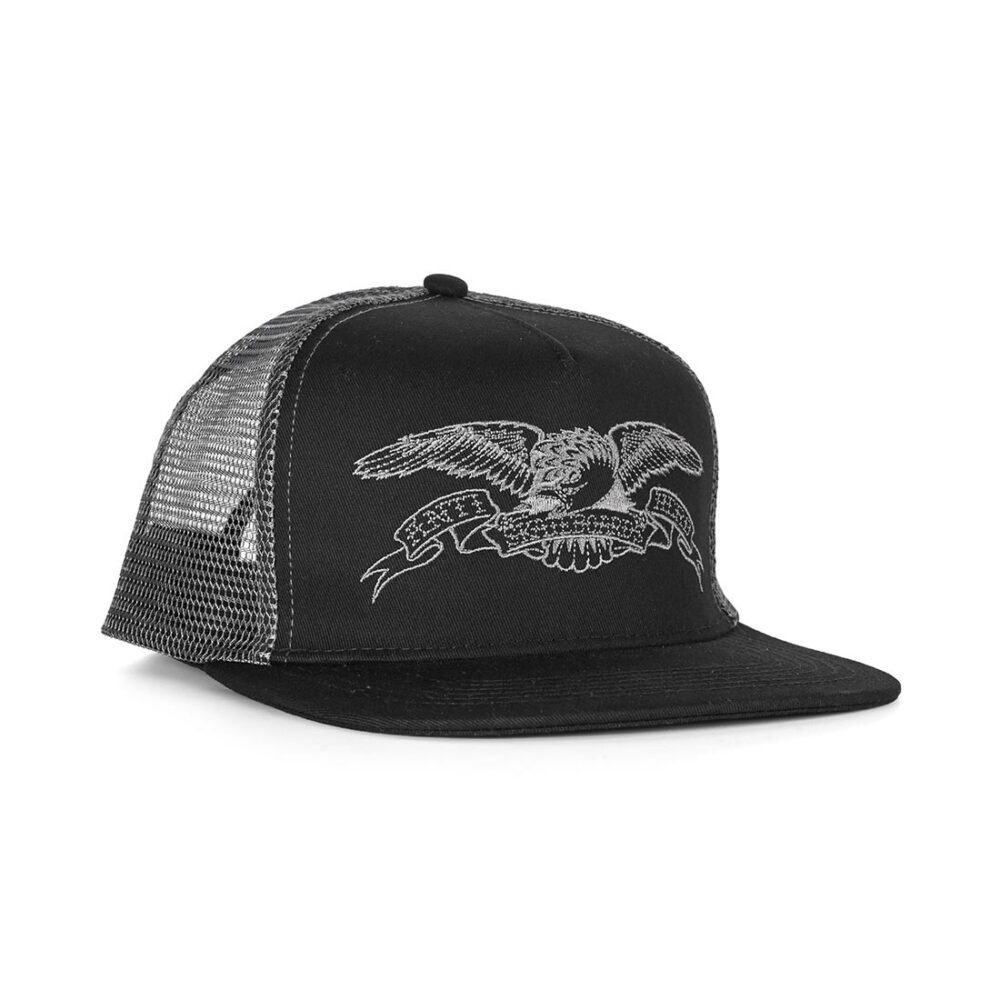 Anti Hero Basic Eagle Mesh Back Trucker Cap - Black/Charcoal