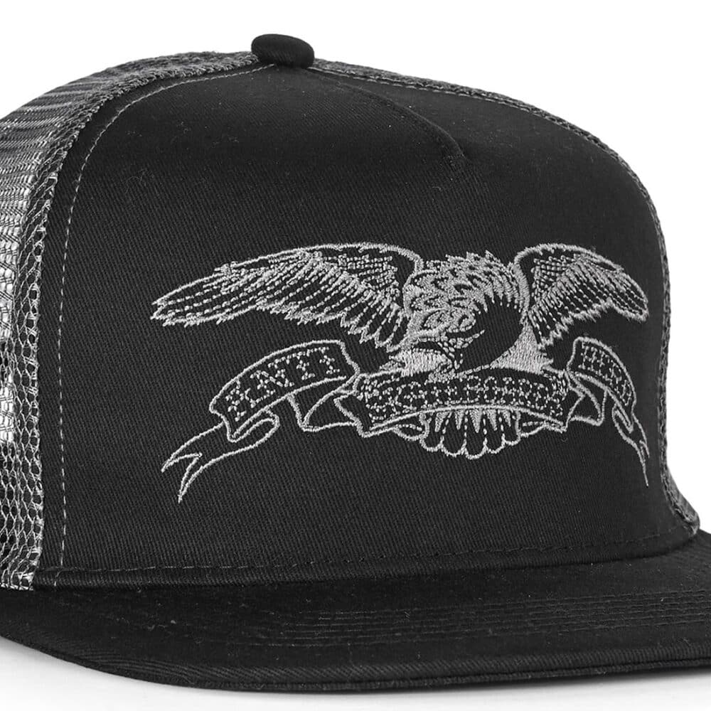 Anti Hero Basic Eagle Mesh Back Trucker Cap - Black/Charcoal