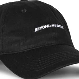 Beyond Medals Logo Dad Strapback Hat - Black