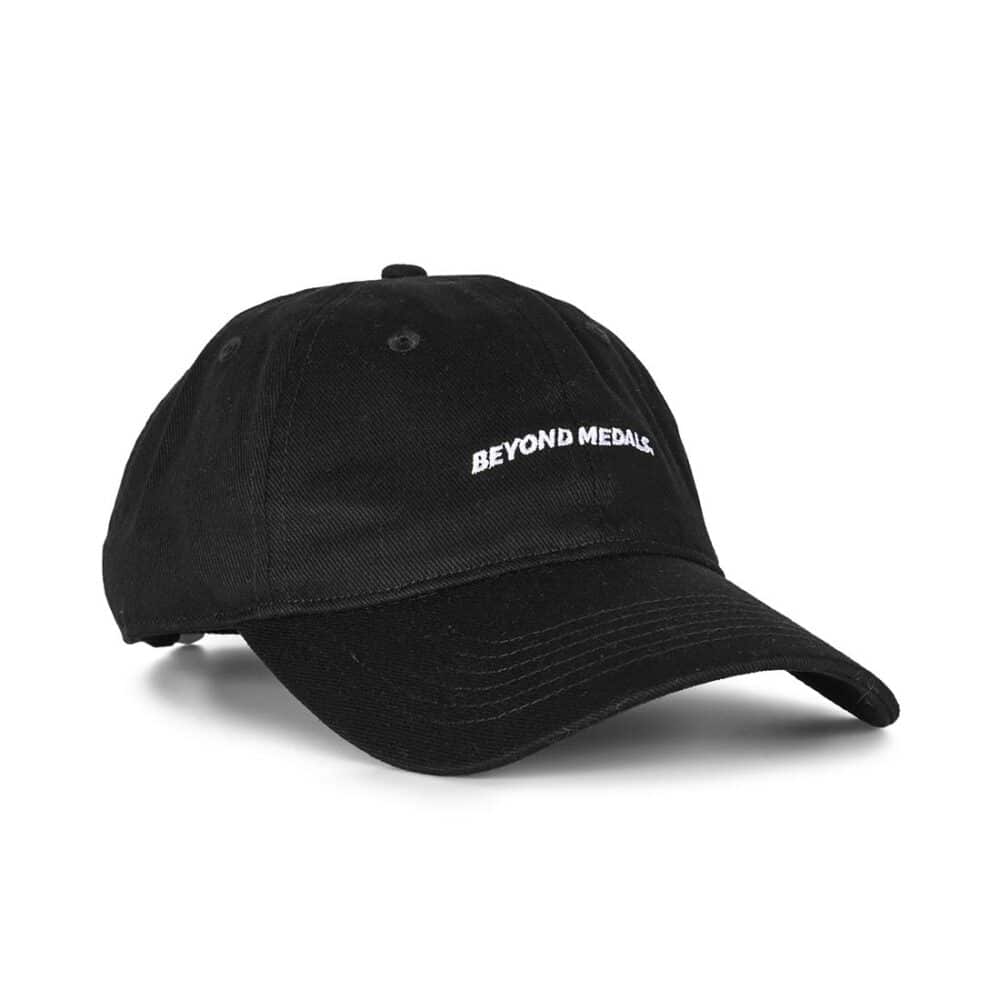 Beyond Medals Logo Dad Strapback Hat - Black