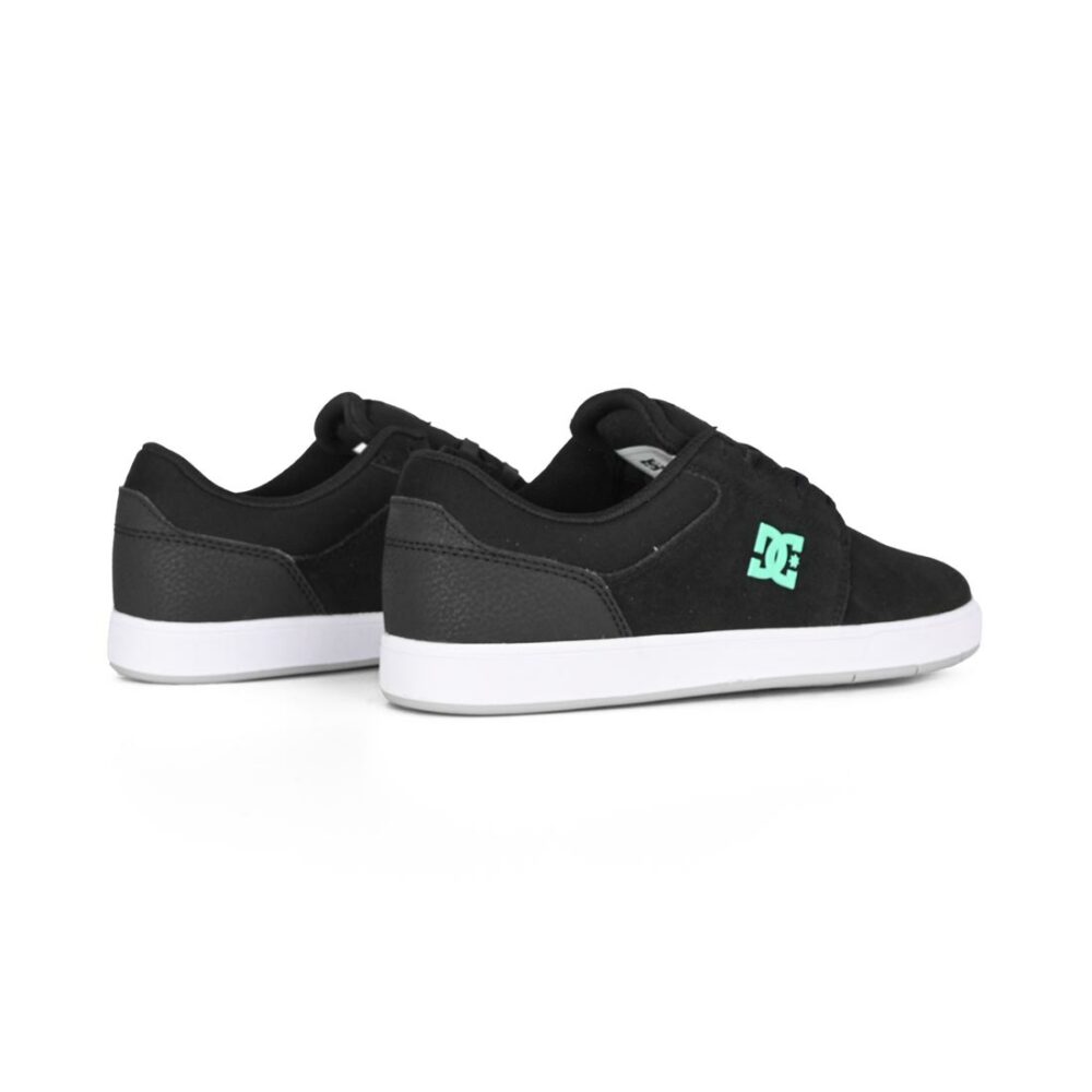 DC Crisis 2 Low Top Skate Shoes - Black/Black/Green