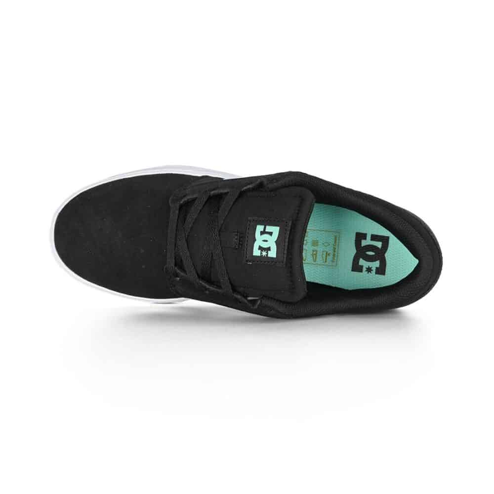 DC Crisis 2 Low Top Skate Shoes - Black/Black/Green