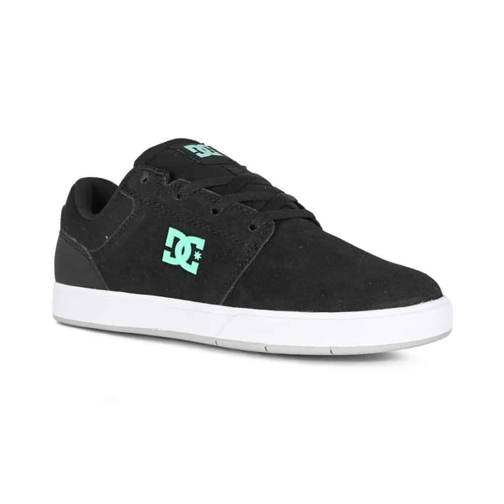 DC Crisis 2 Low Top Skate Shoes - Black/Black/Green