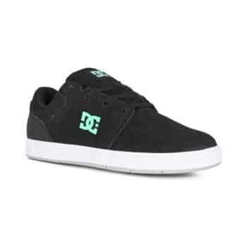 DC Crisis 2 Low Top Skate Shoes - Black/Black/Green