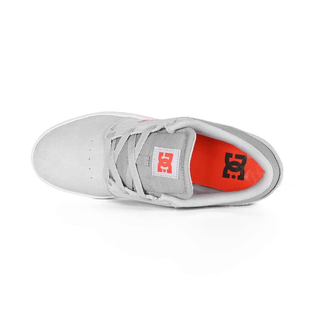DC Crisis 2 Low Top Skate Shoes - Grey/White/Grey