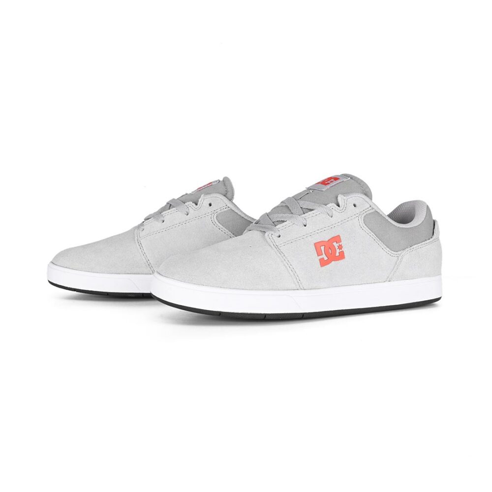 DC Crisis 2 Low Top Skate Shoes - Grey/White/Grey