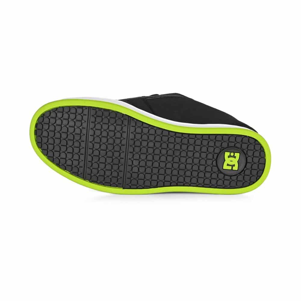 DC Net Skate Shoes - Black/Lime Green