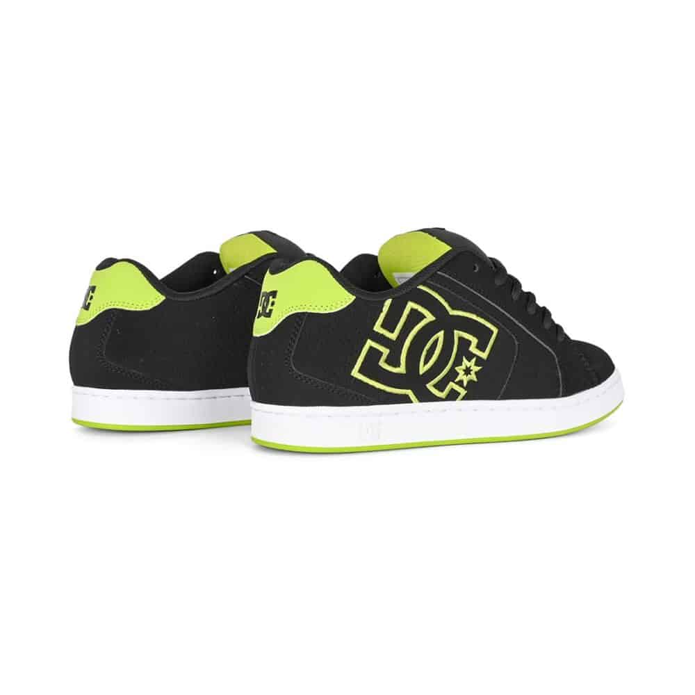 DC Net Skate Shoes - Black/Lime Green