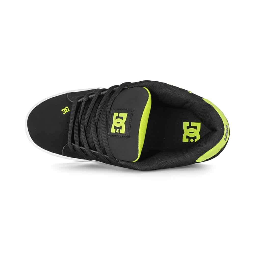 DC Net Skate Shoes - Black/Lime Green