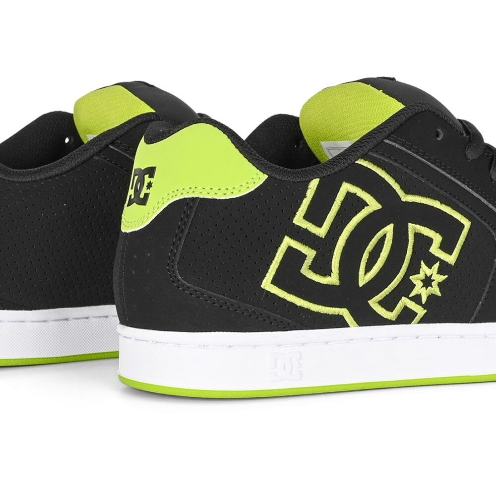 DC Net Skate Shoes - Black/Lime Green