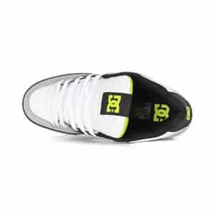 DC Pure Skate Shoes - White/Lime