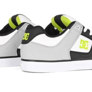 DC Pure Skate Shoes - White/Lime