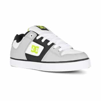 DC Pure Skate Shoes - White/Lime