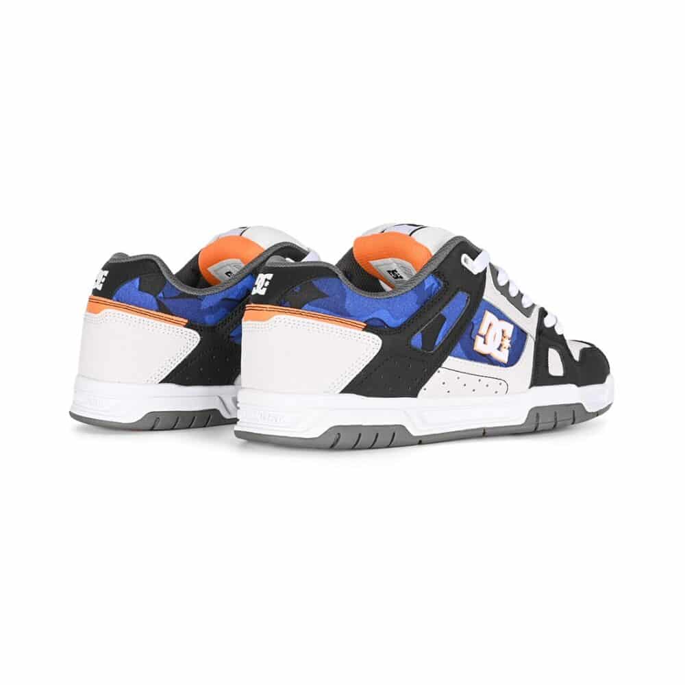 DC Stag Skate Shoes - White/Black/Orange