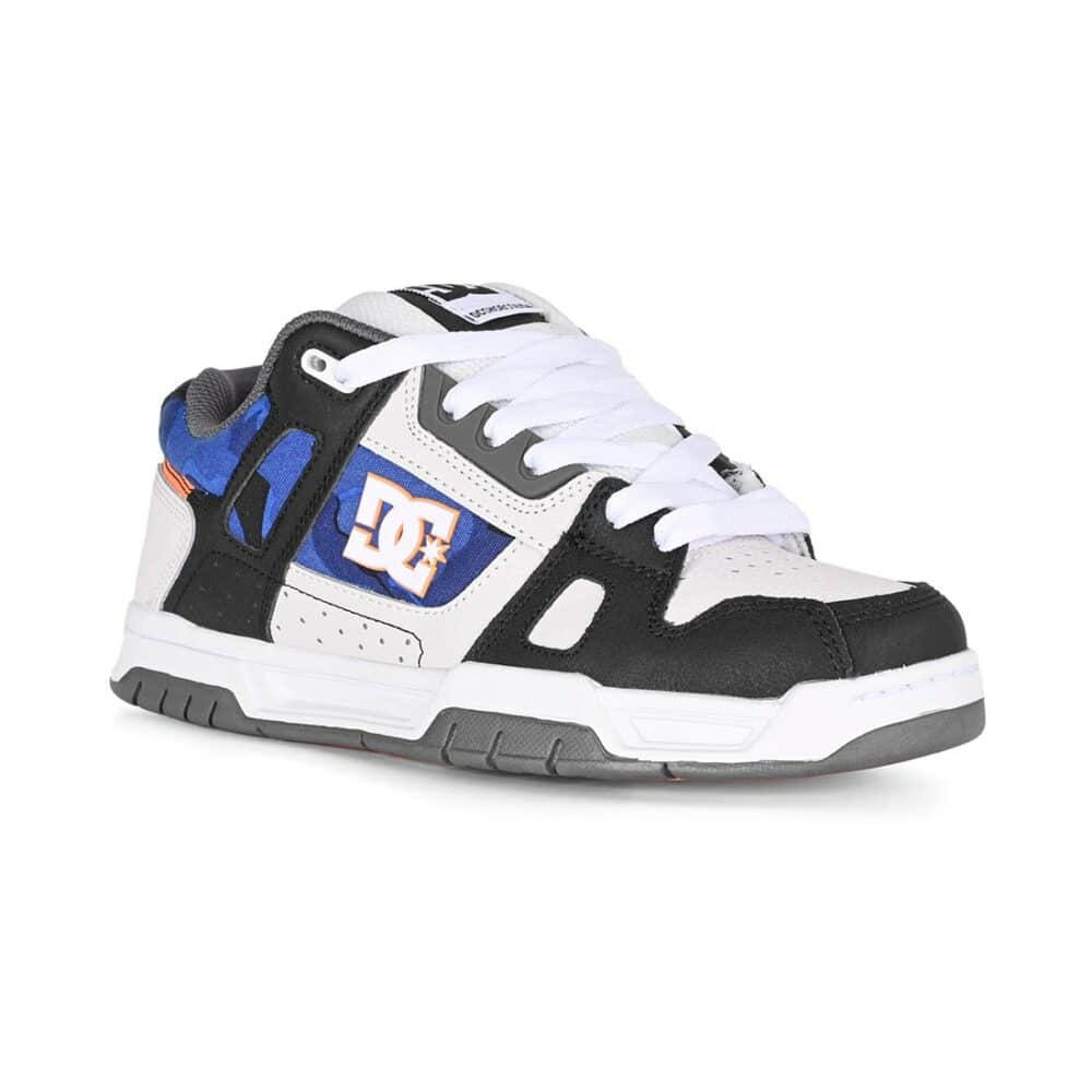 DC Stag Skate Shoes - White/Black/Orange