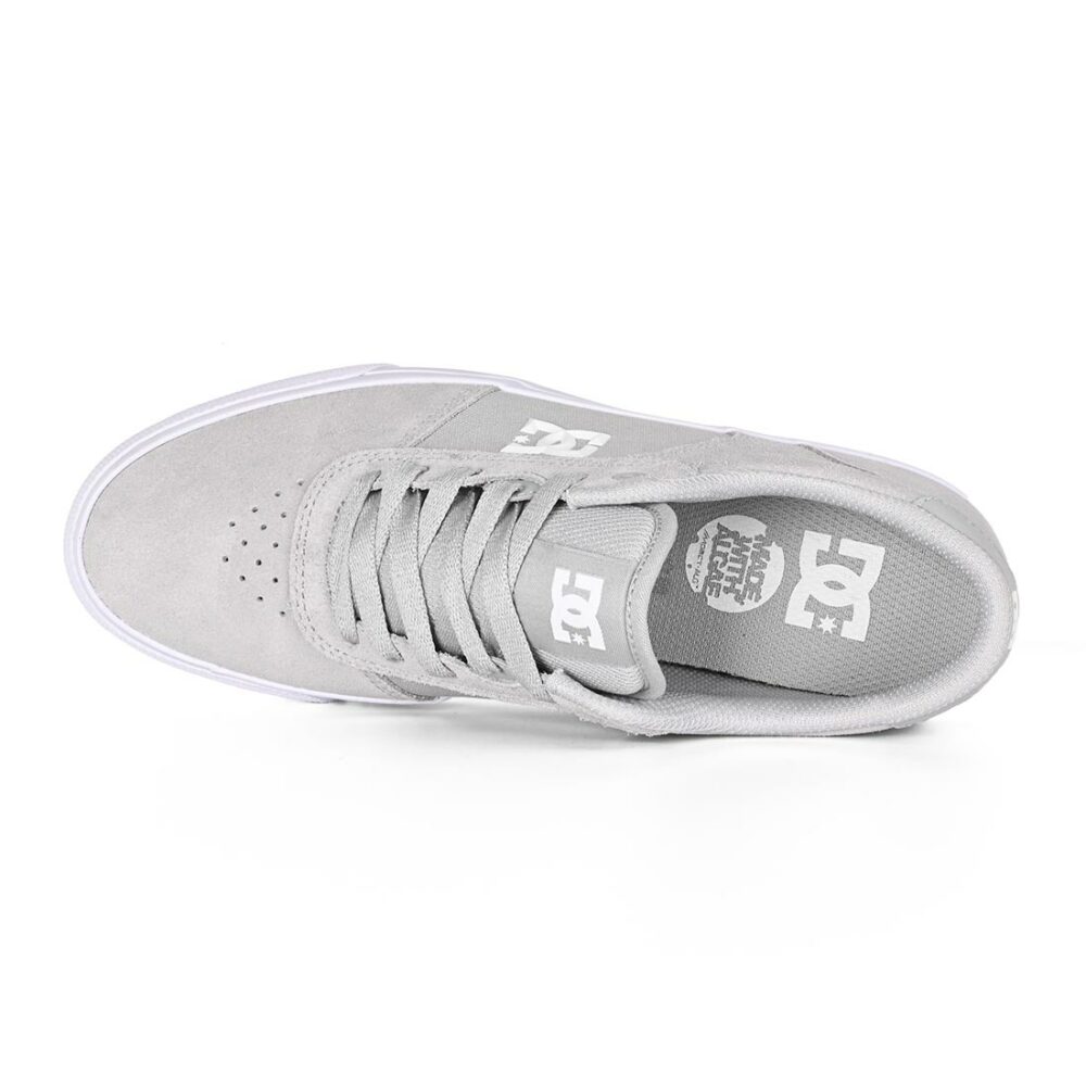 DC Teknic Skate Shoes - Grey/White