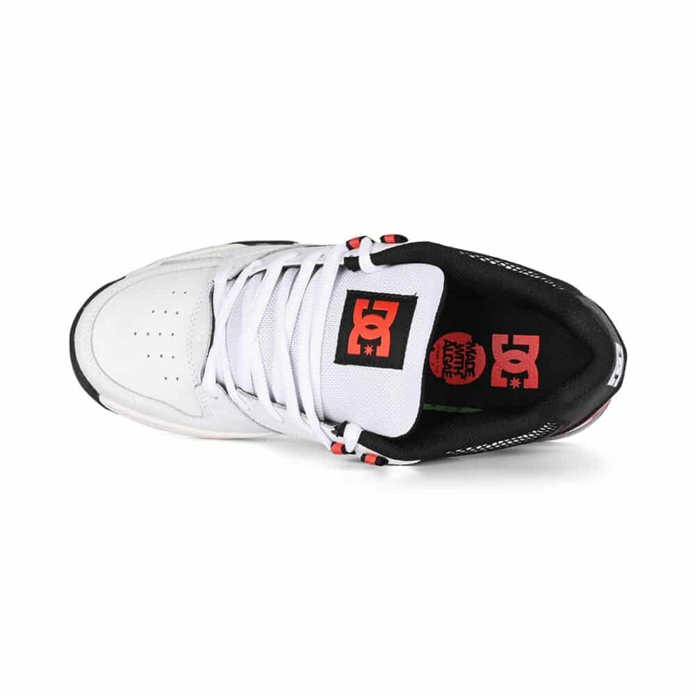 DC Versatile Skate Shoes - White/Black/Red