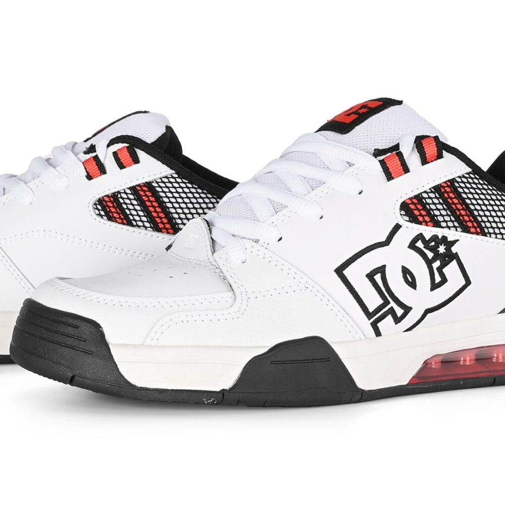 DC Versatile Skate Shoes - White/Black/Red