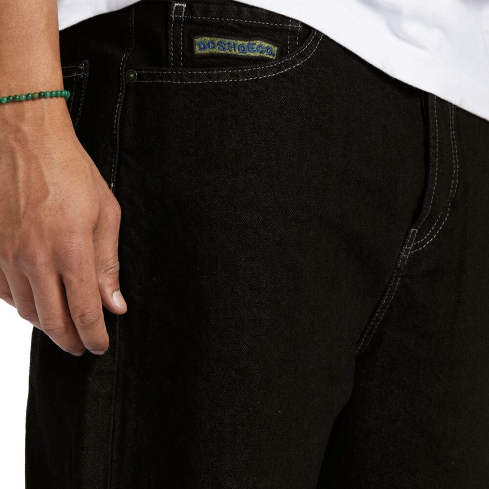 DC Worker Baggy Denim Shorts - Black Tint