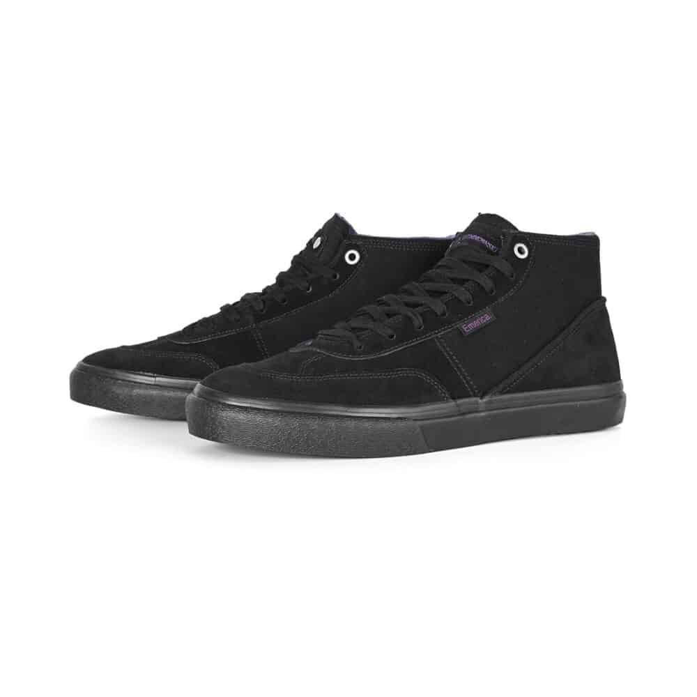 Emerica Winkowski High-Top Skate Shoes - Black/Black