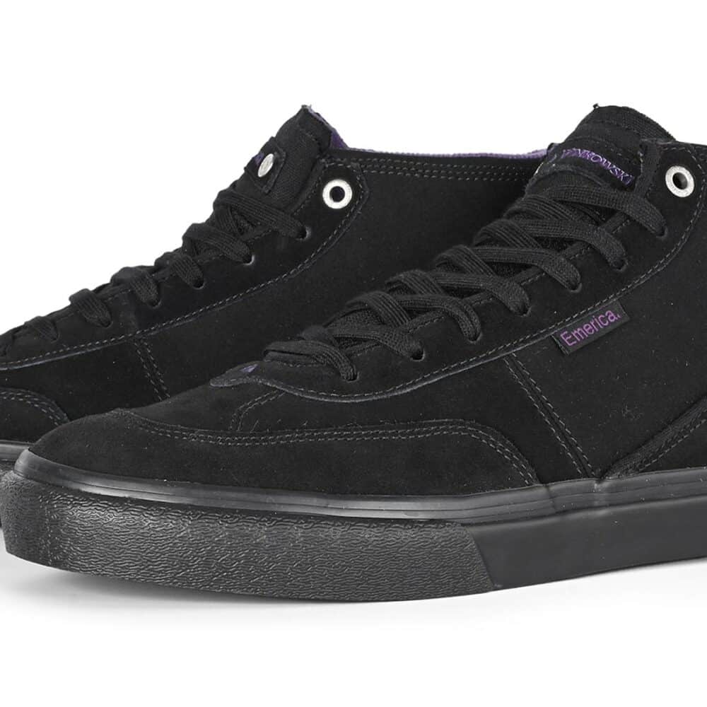 Emerica Winkowski High-Top Skate Shoes - Black/Black
