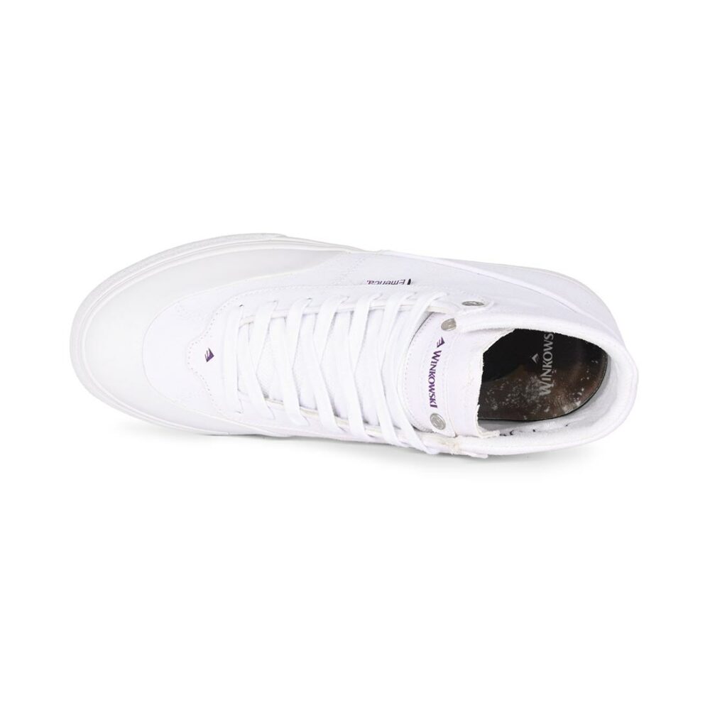 Emerica Winkowski High-Top Skate Shoes - White
