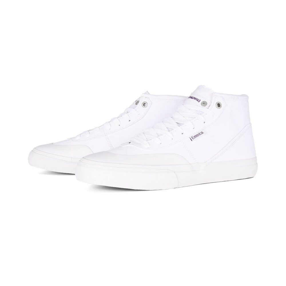Emerica Winkowski High-Top Skate Shoes - White