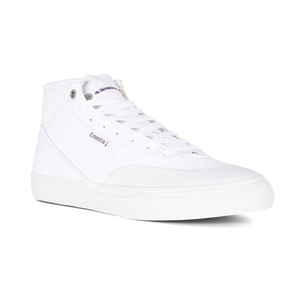 Emerica Winkowski High-Top Skate Shoes - White