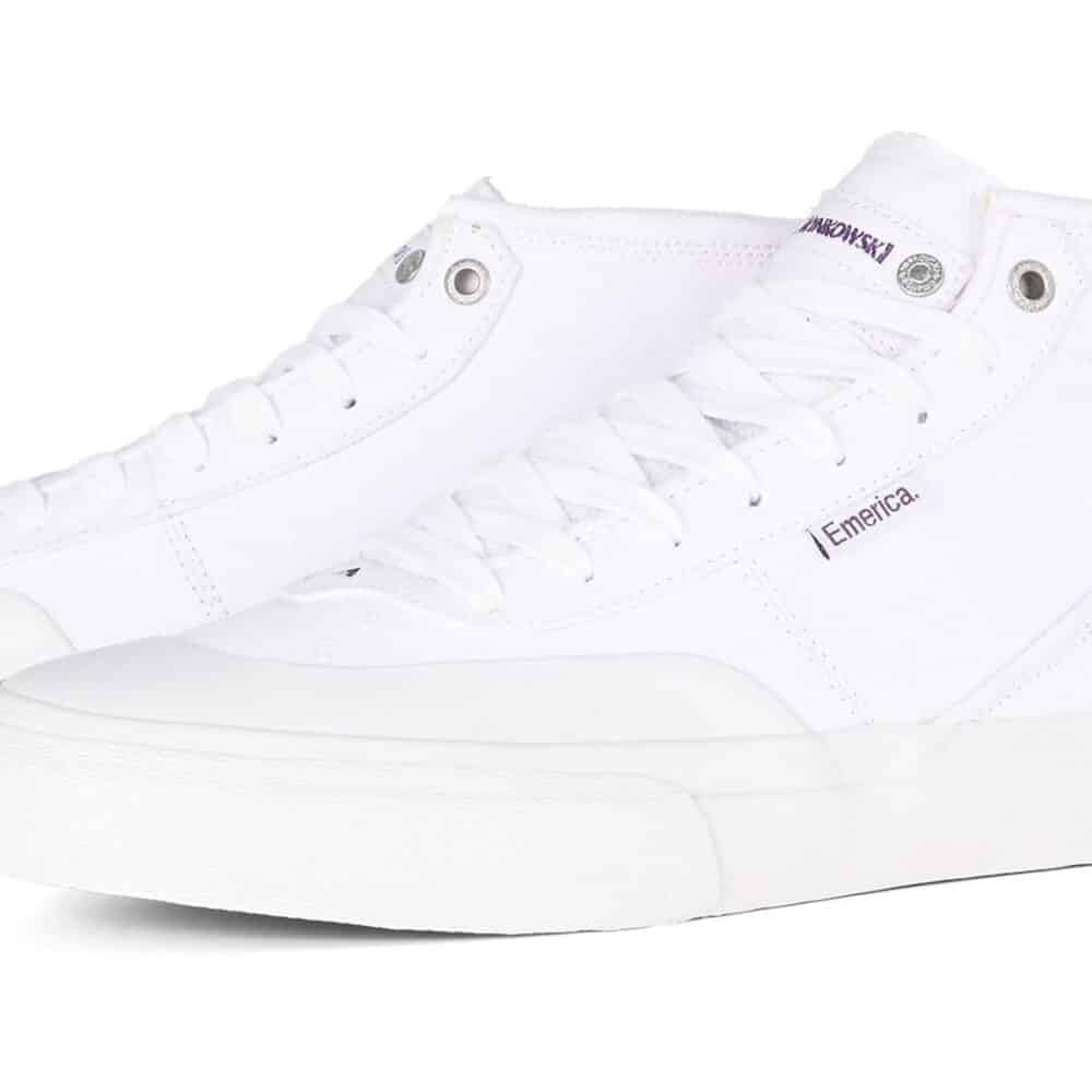 Emerica Winkowski High-Top Skate Shoes - White