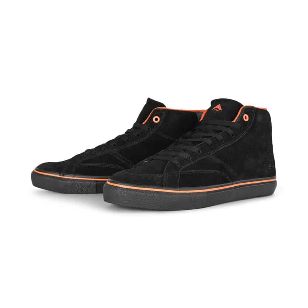 Emerica x Biltwell Omen Hi Skate Shoes - Black