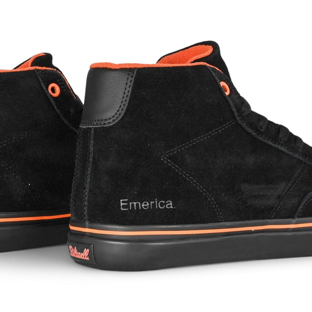 Emerica x Biltwell Omen Hi Skate Shoes - Black