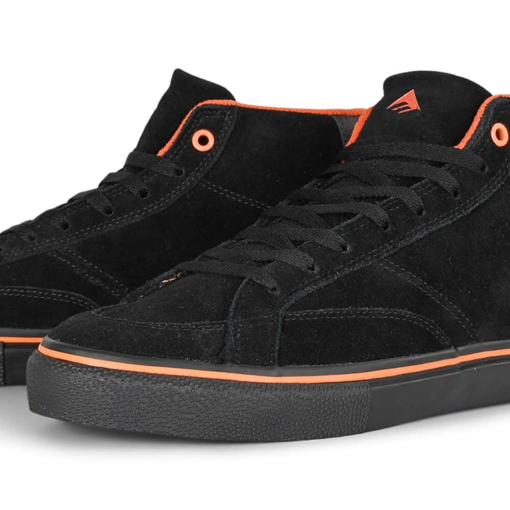 Emerica x Biltwell Omen Hi Skate Shoes - Black