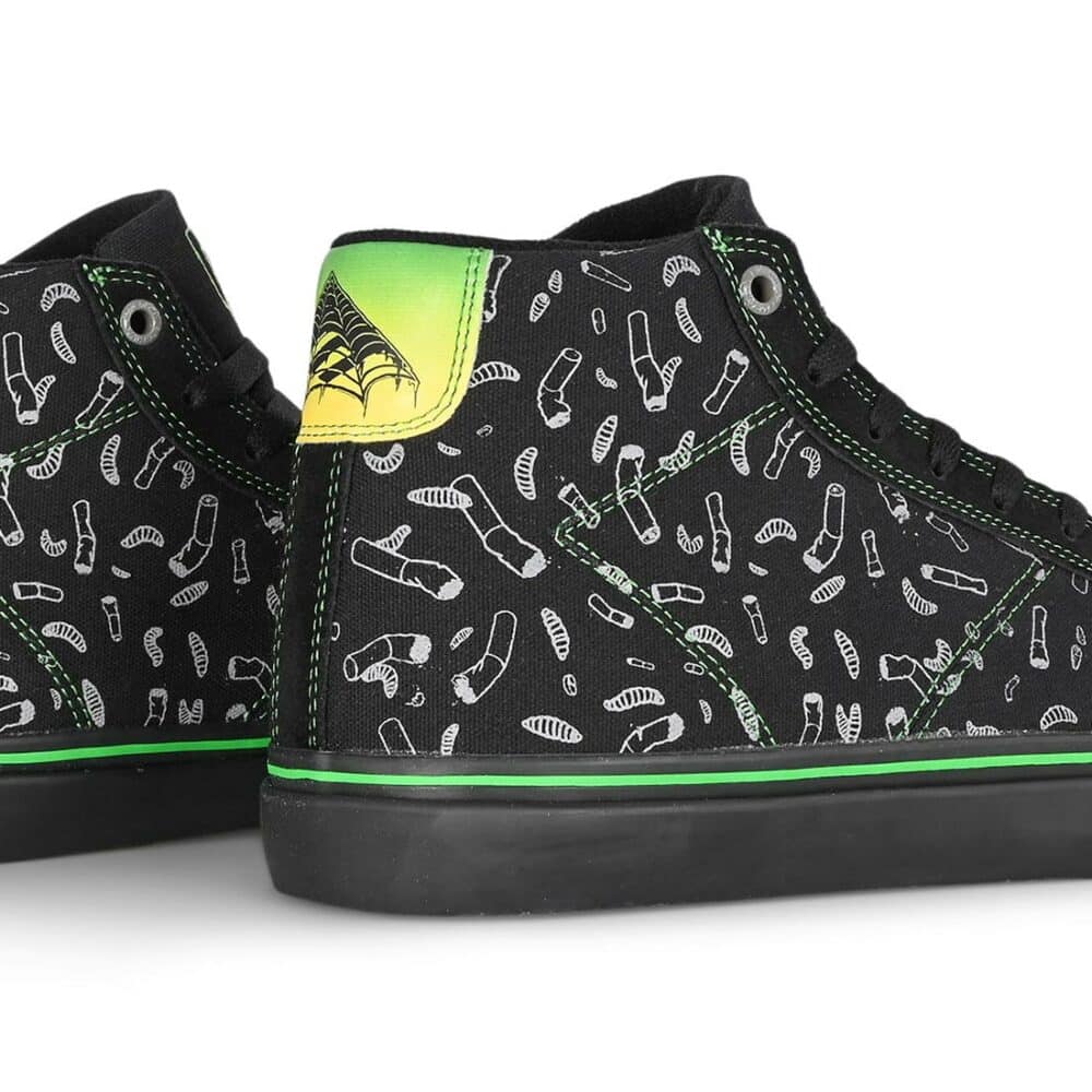 Emerica x Creature Omen Hi Skate Shoes - Black/Black