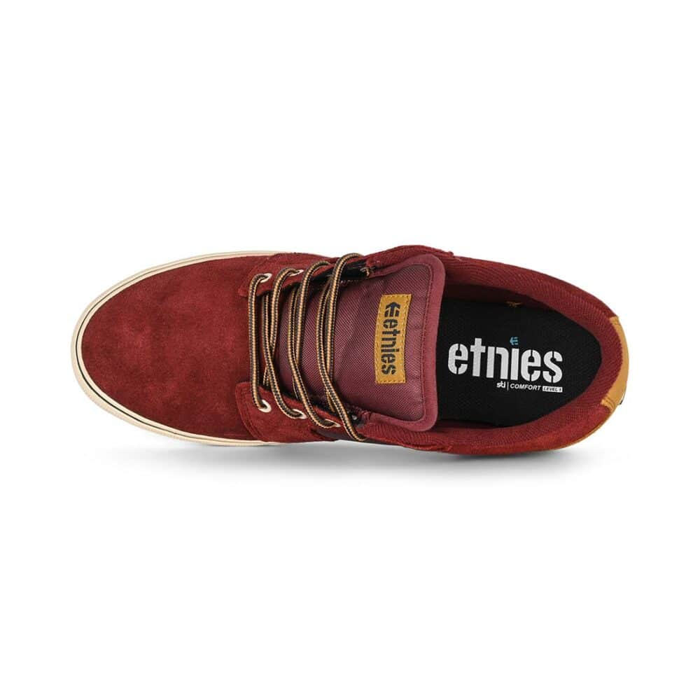 Etnies Barge LS Skate Shoes - Burgundy/Brown