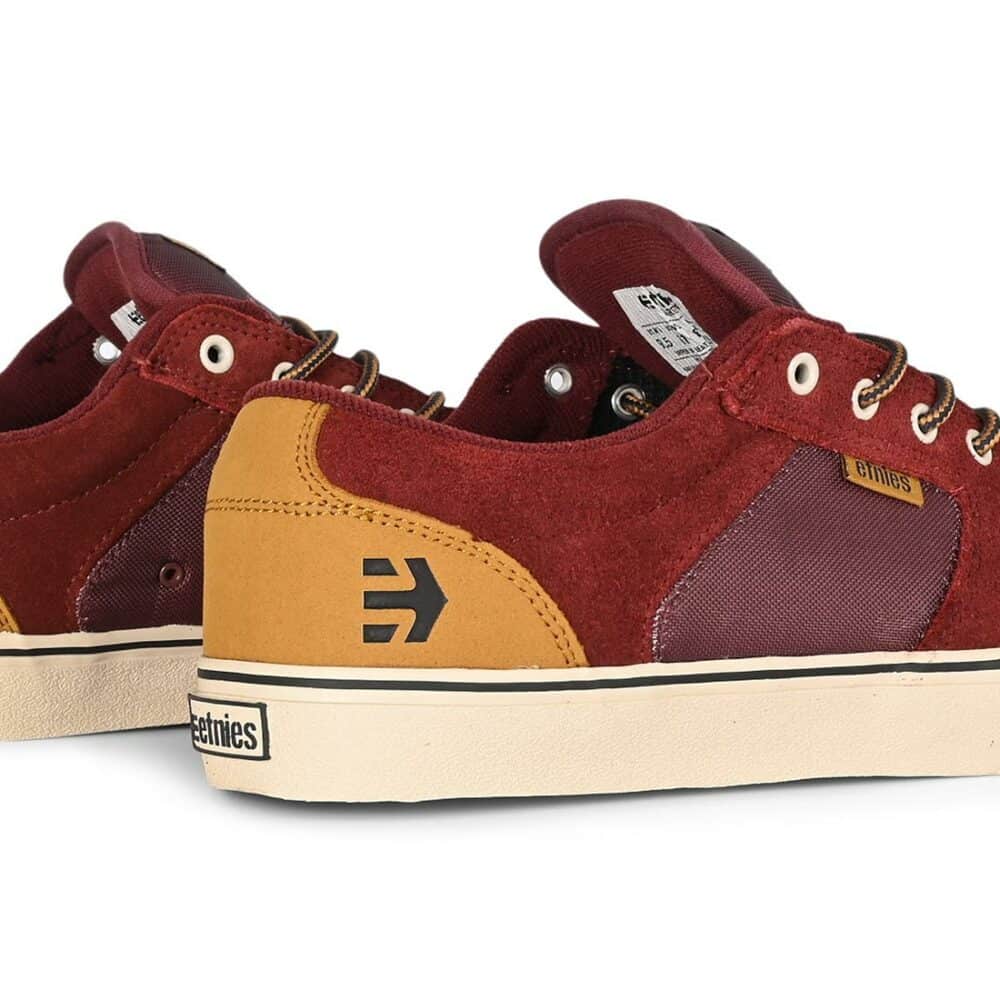 Etnies Barge LS Skate Shoes - Burgundy/Brown