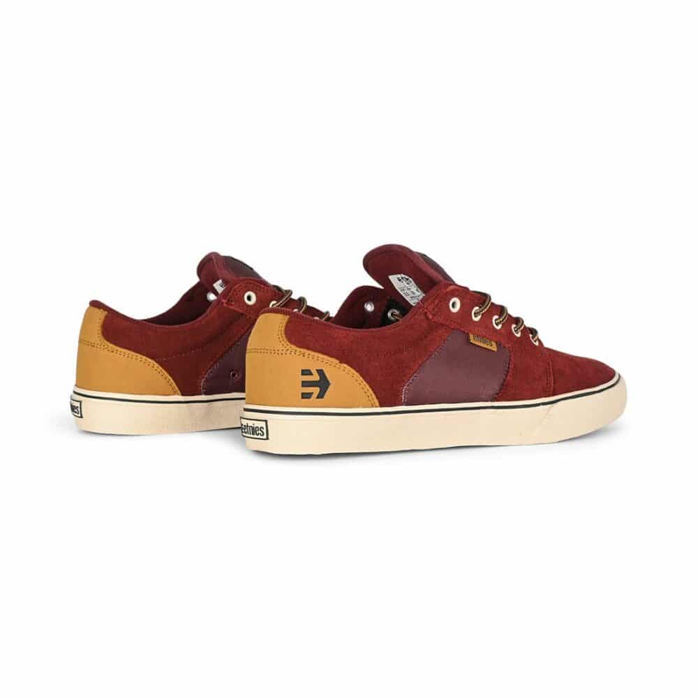Etnies Barge LS Skate Shoes - Burgundy/Brown