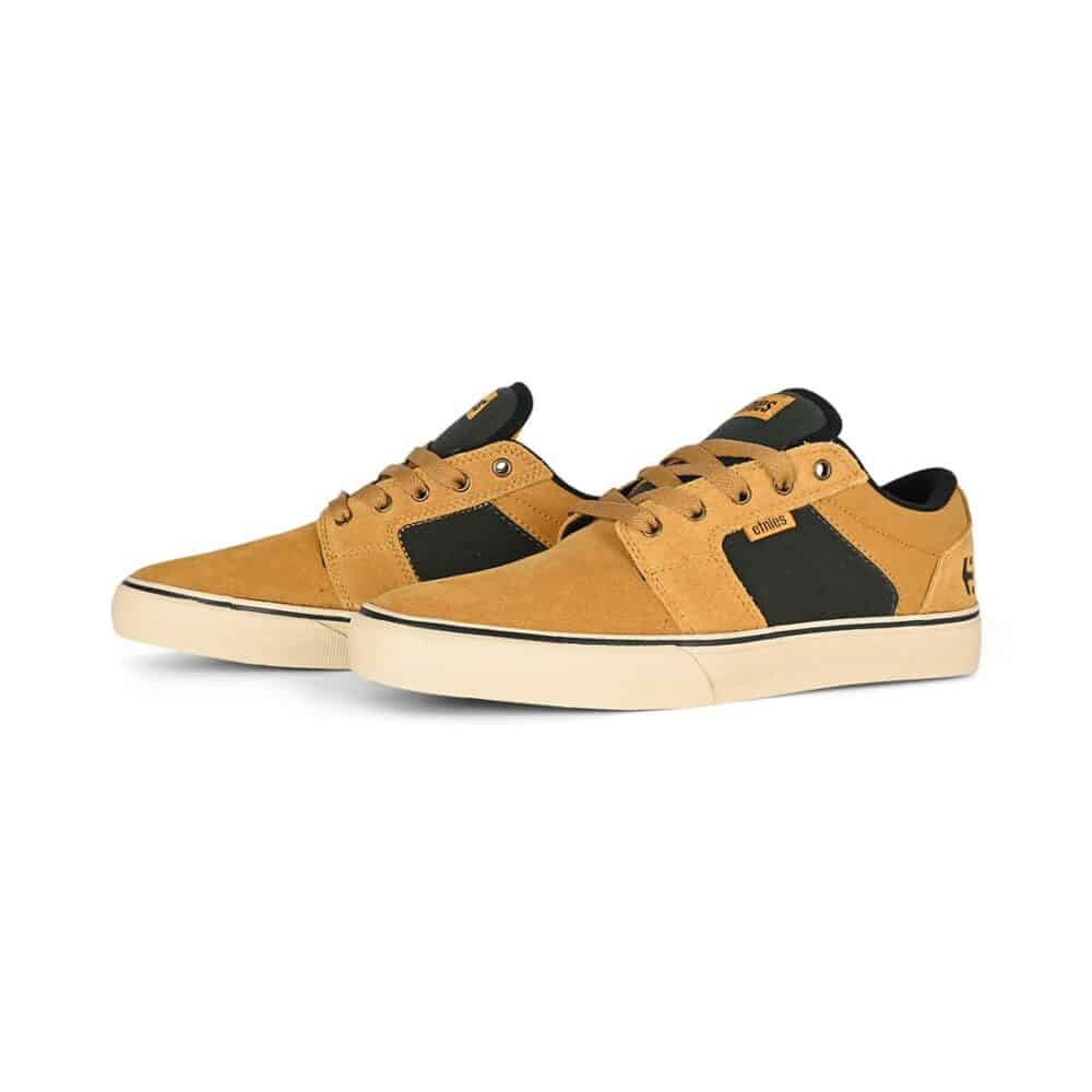 Etnies Barge LS Skate Shoes - Tan/Green