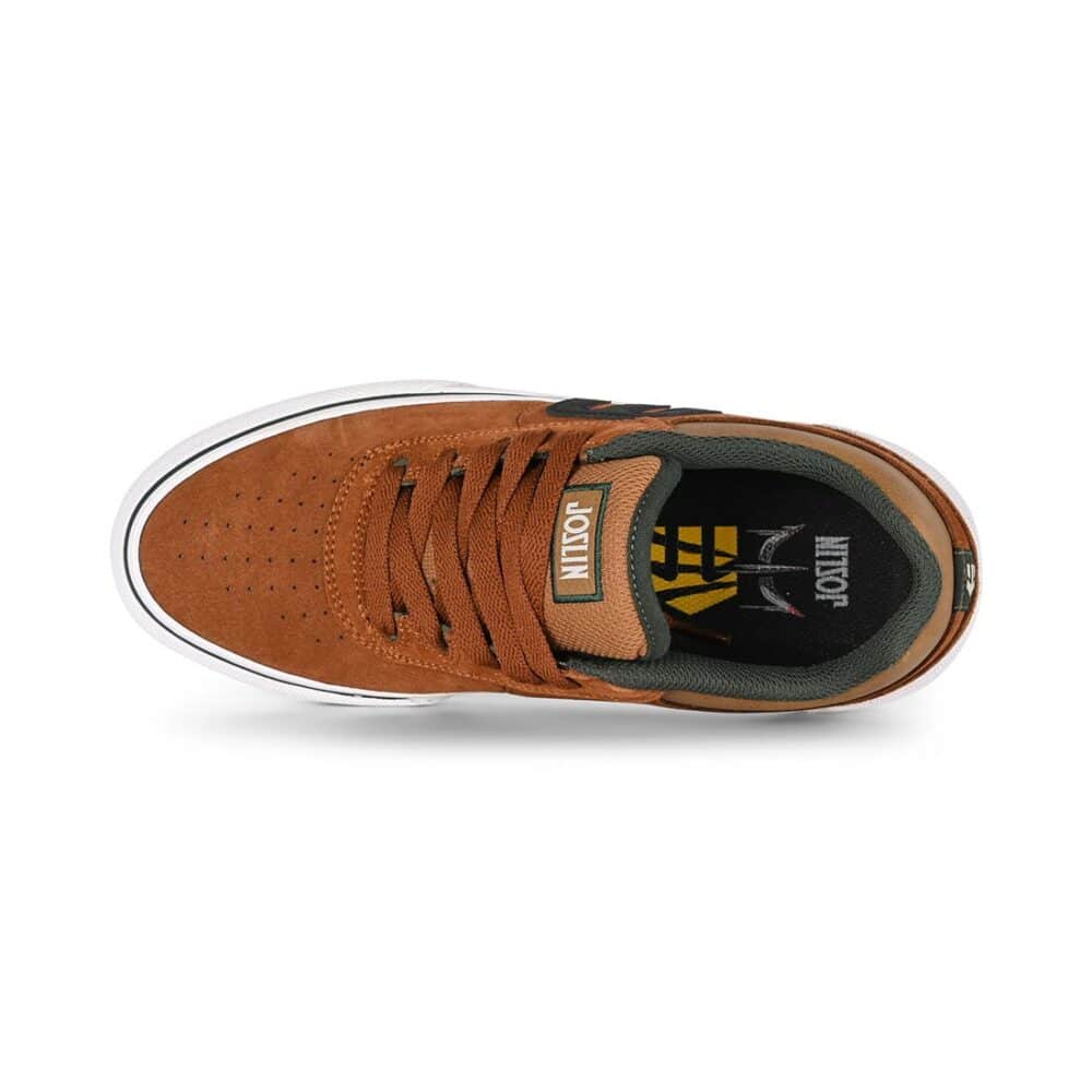 Etnies Joslin Vulc Skate Shoes - Brown/Green