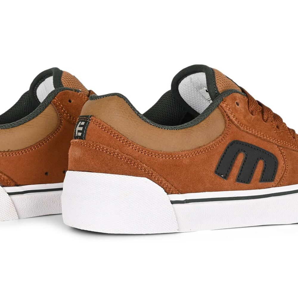 Etnies Joslin Vulc Skate Shoes - Brown/Green